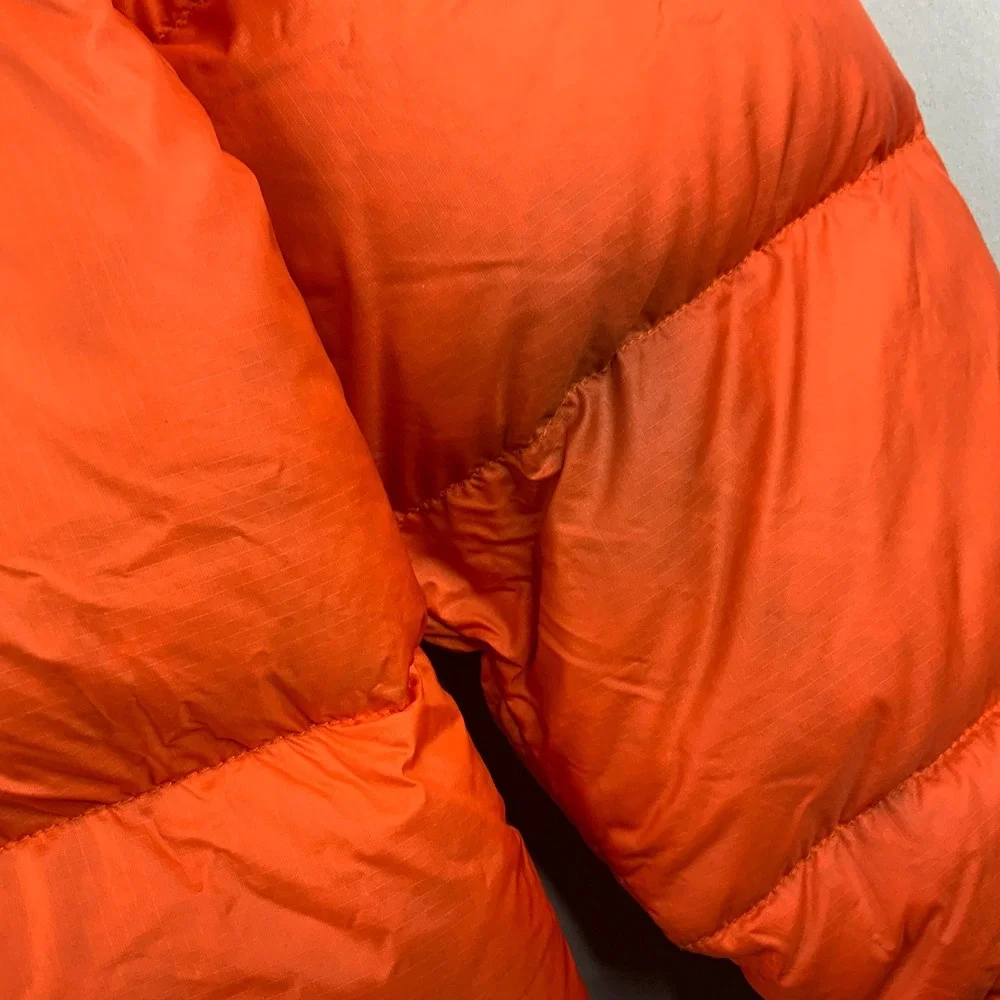 The North Face 700 Puffer Jacket Orange Goose Down Insulated Menswear - Picture 6 of 11